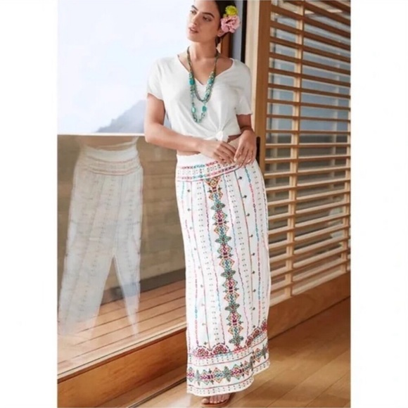 Johnnie Was Calme White Tee - Picture 1 of 7